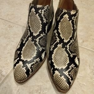 MADEWELL. SNAKESKIN BOOTIE SZ 9